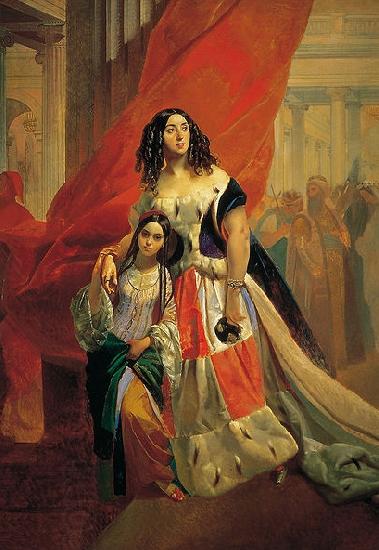 Karl Briullov Adopted Daughter Amazilia Paccini oil painting picture